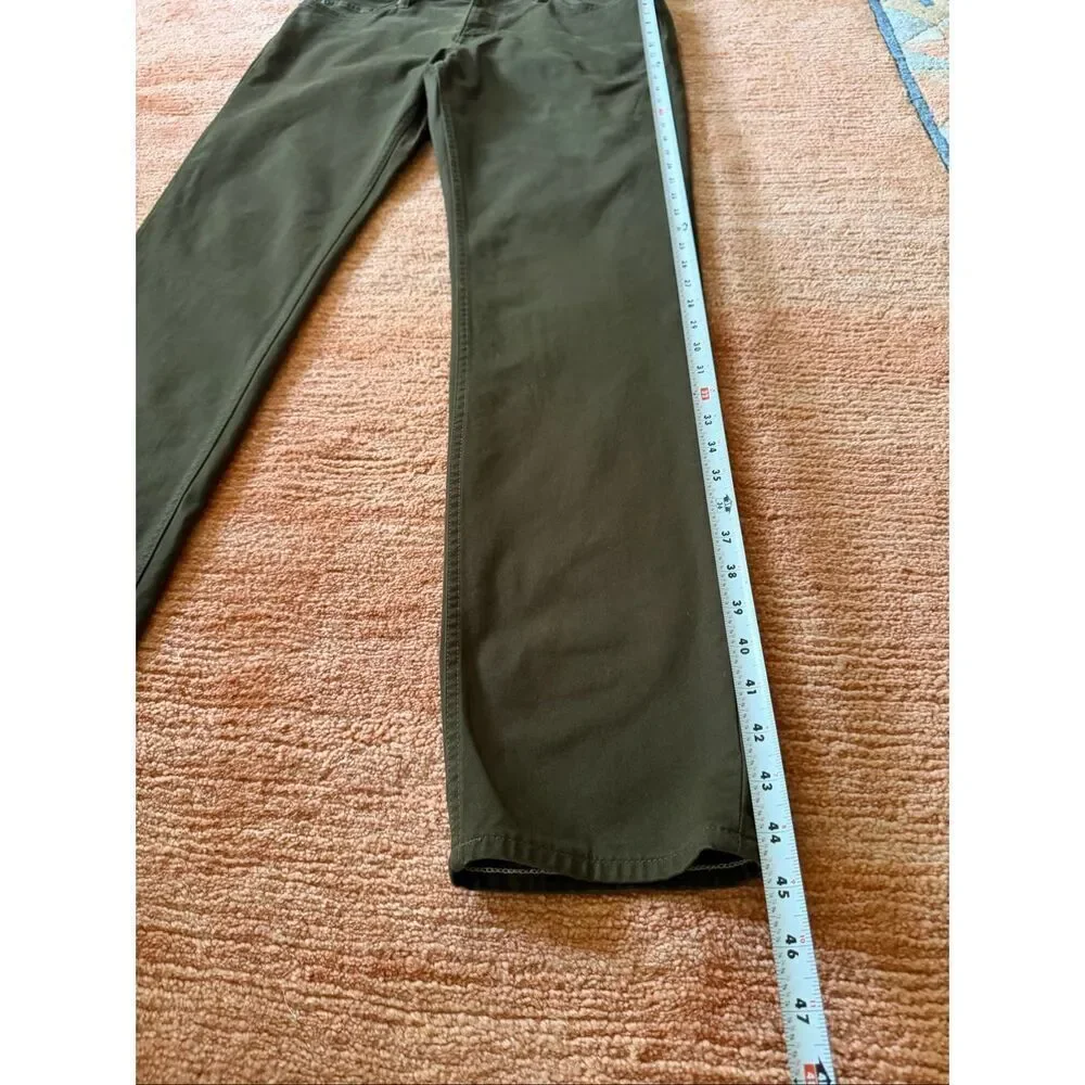 Banana Republic Men’s Slim Fit Stretch Pants Olive Green Waist 33 Inseam 34